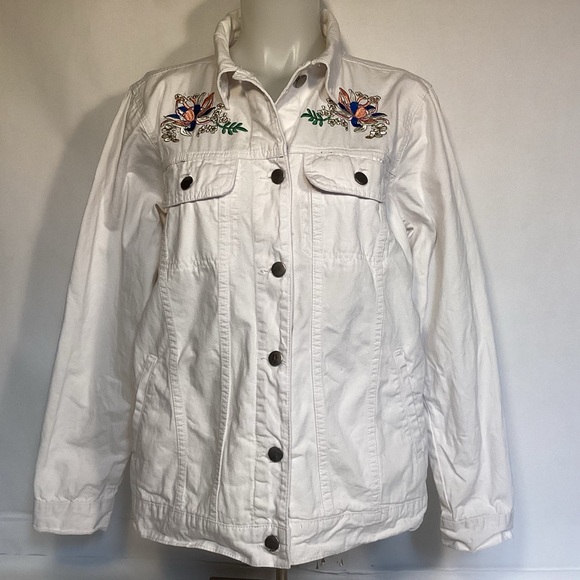 Collection’s ETC. denim embroidered women’s jacket, size M - Picture 2 of 10